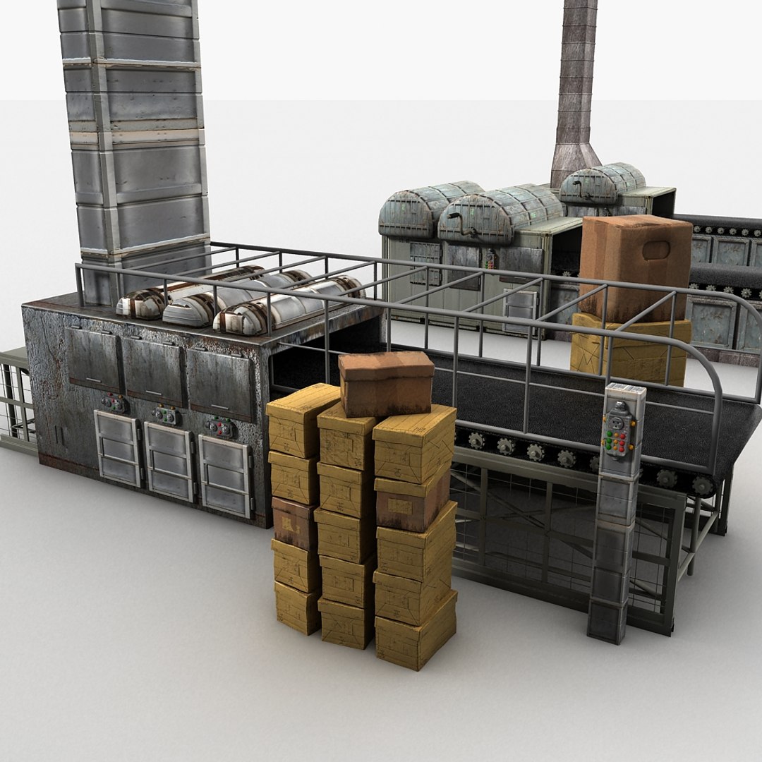 3d Model Machine Factory