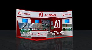 2 side open stand 7x5 3D model