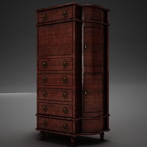 vertical dresser tower 3D model