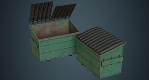 3D dumpster contains 2b