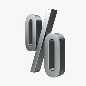 percent sign 3D