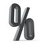 percent sign 3D