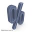 percent sign 3D