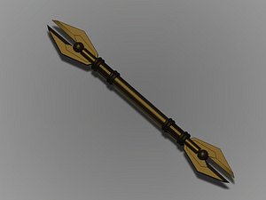 3d model rod black
