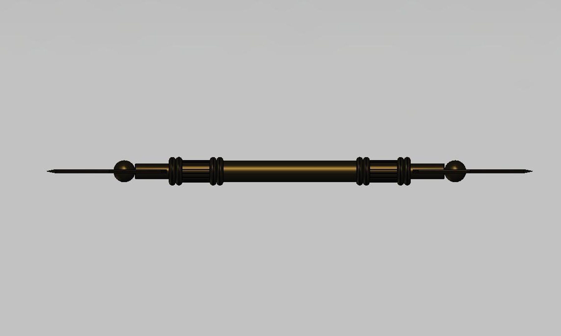 3d model rod black
