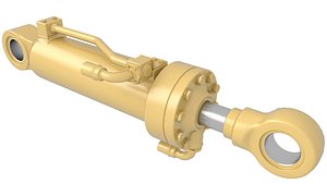 3D model hydraulic piston