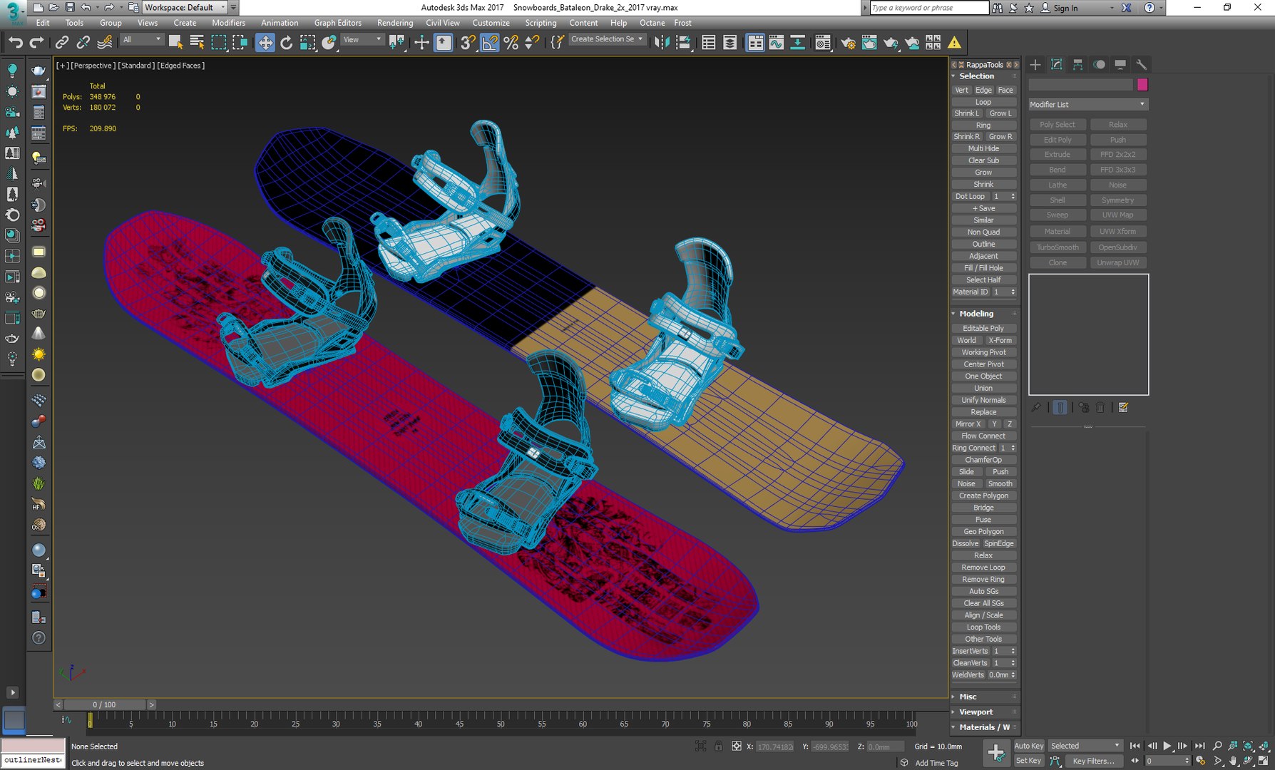 Snowboards Boards Model - TurboSquid 1489974