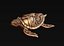 Turtle with Tiki Mask Ornament print