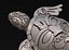Turtle with Tiki Mask Ornament print
