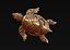 Turtle with Tiki Mask Ornament print