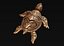 Turtle with Tiki Mask Ornament print