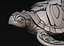Turtle with Tiki Mask Ornament print