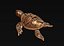 Turtle with Tiki Mask Ornament print
