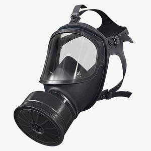 3D MF 14 Full Face Gas Mask Black model