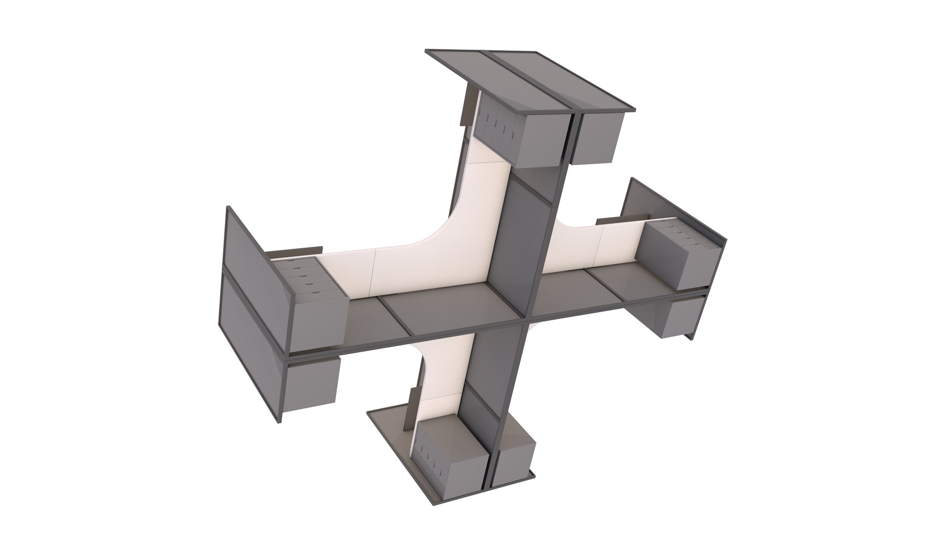 Cubicle 3D Model - TurboSquid 1763147