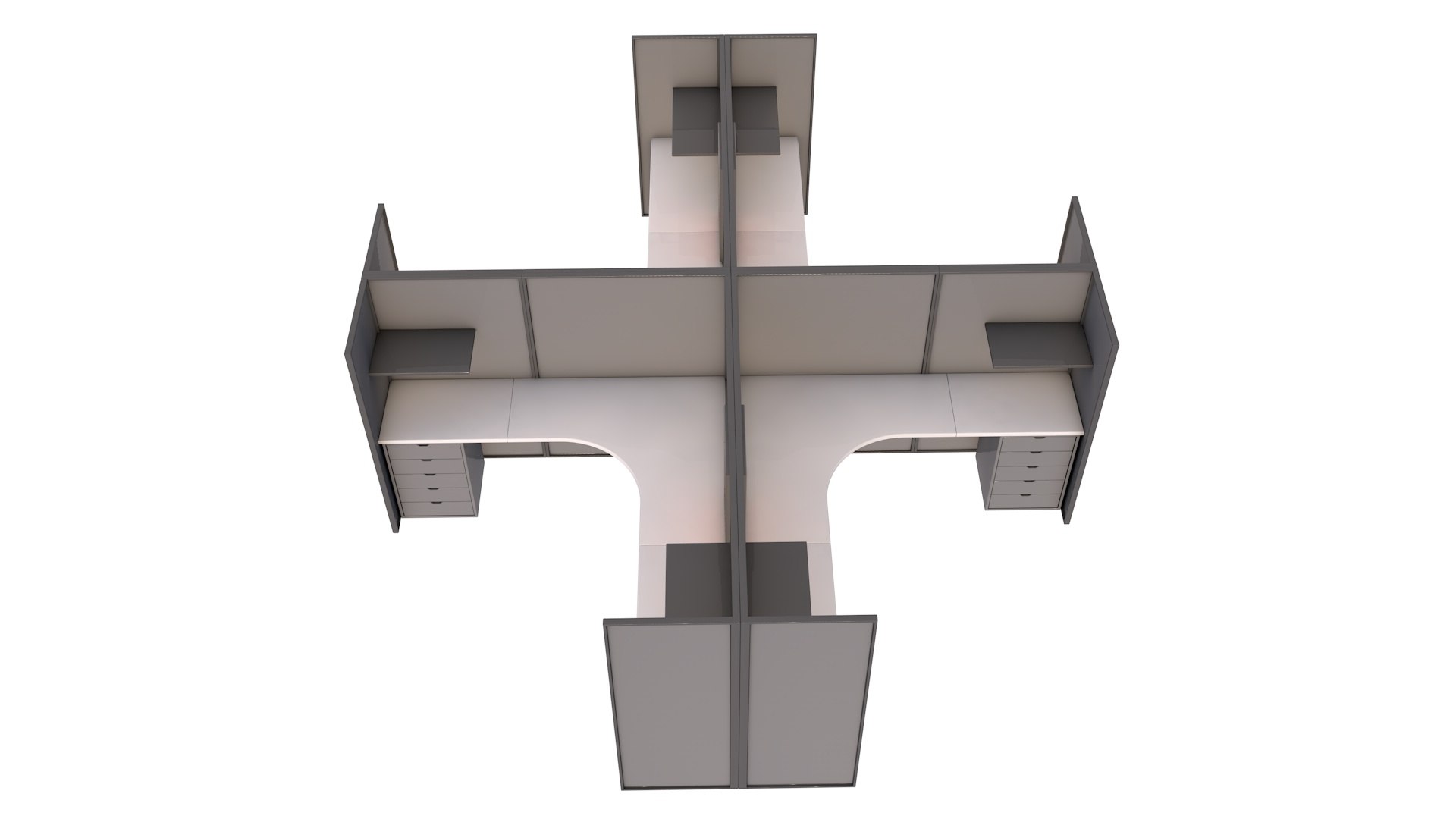 Cubicle 3D Model - TurboSquid 1763147