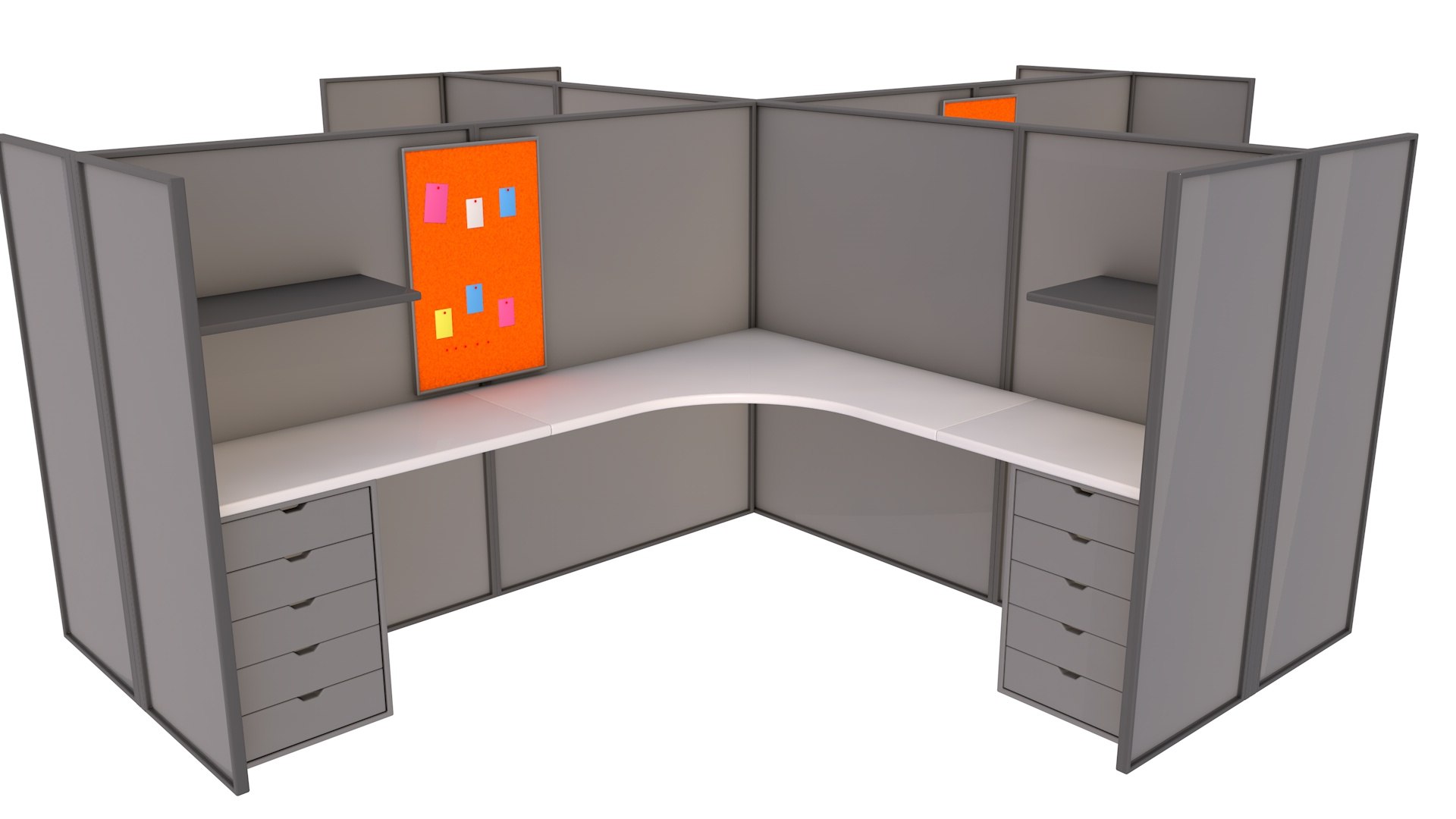 Cubicle 3D Model - TurboSquid 1763147