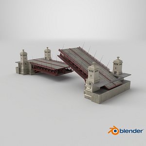 Chicago Drawbridge Raised model