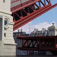 Chicago Drawbridge Raised