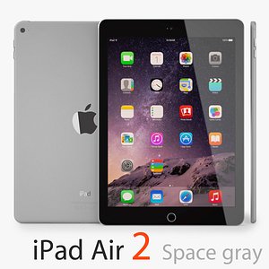 apple ipad air 2 3d model