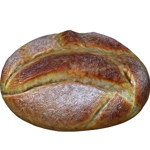 Realistic croissant No 4 3D model