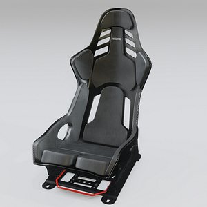 RECARO Podium Black Racing Seat 3D model