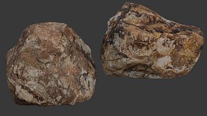 Rock Boulder Scan model