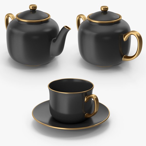 Tea Collection model TurboSquid 1894543
