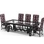 ANGELO Cappelini dining table chair stool set classic luxury baroque glamour glass