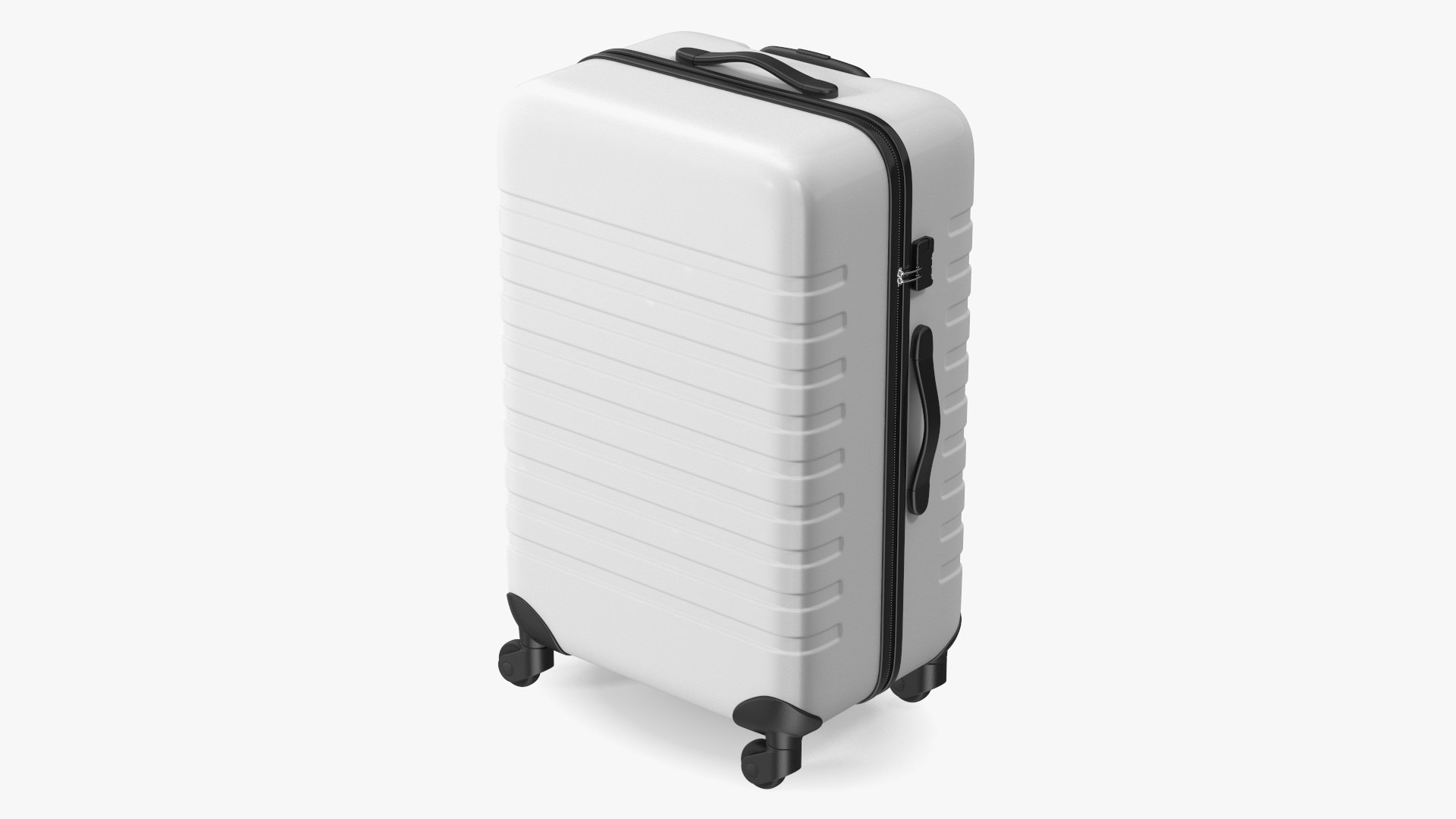 Hard Shell Rolling Suitcase 3D model preview
