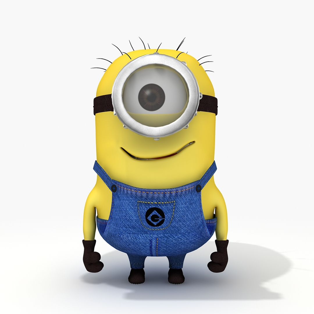 Minion Stuart Character Despicable 3d Max