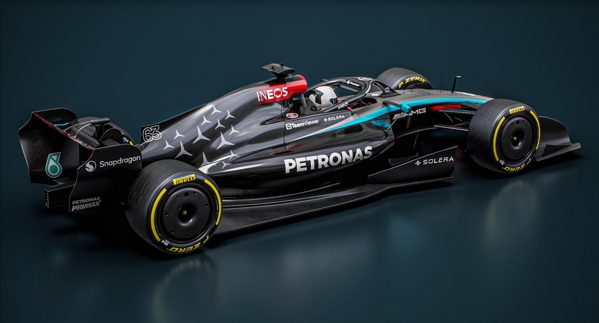 Formula 1 2026 F1 Mercedes W17 Livery Concept 3D Model - TurboSquid 2261568