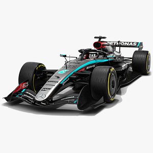 Formula 1 2026 F1 Mercedes W17 Livery Concept 3D model