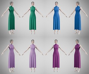 3D model Dress 56 Dark Winter Collection Vol 1 Collection 1