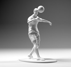 3D footballer ronaldo player model