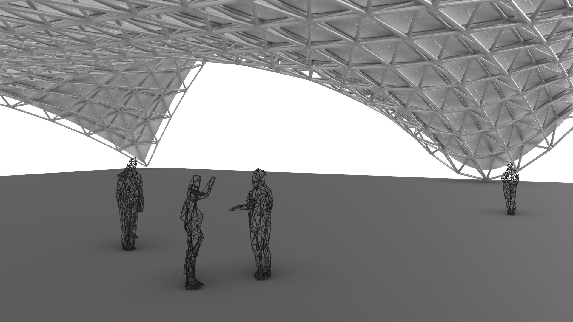 Dancing Truss Structure 3D - TurboSquid 2172534