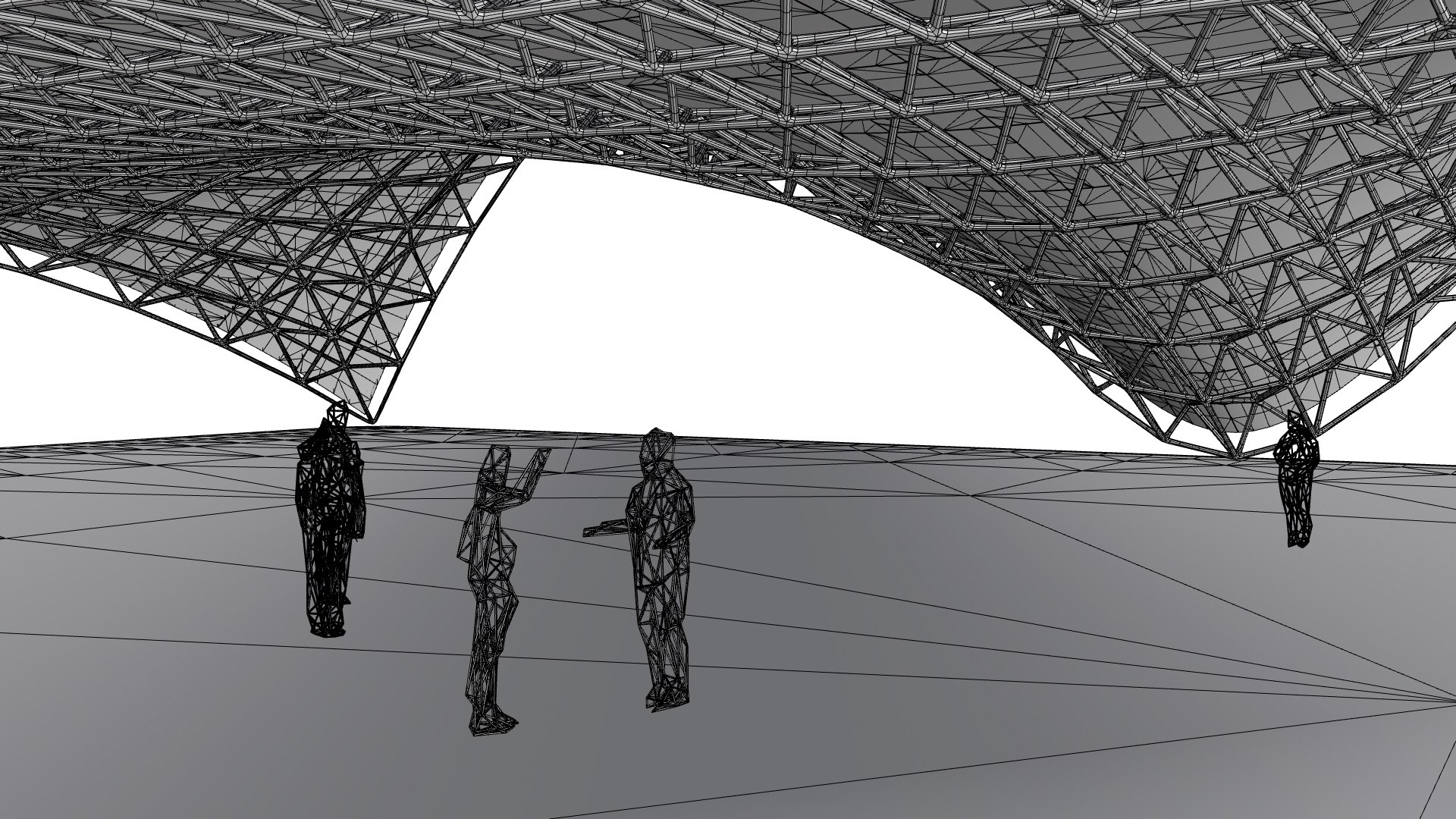 Dancing Truss Structure 3D - TurboSquid 2172534