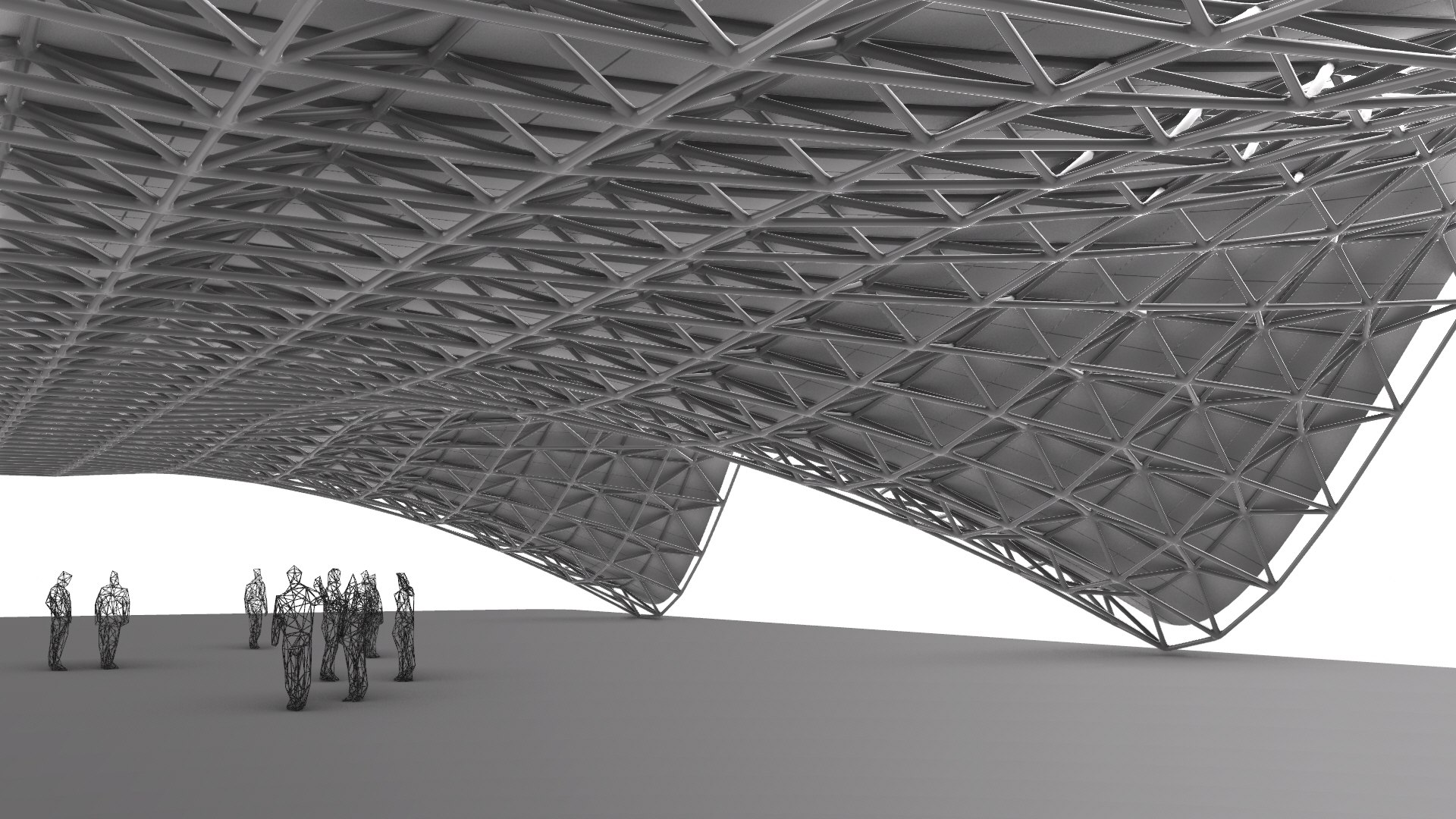 Dancing Truss Structure 3D - TurboSquid 2172534