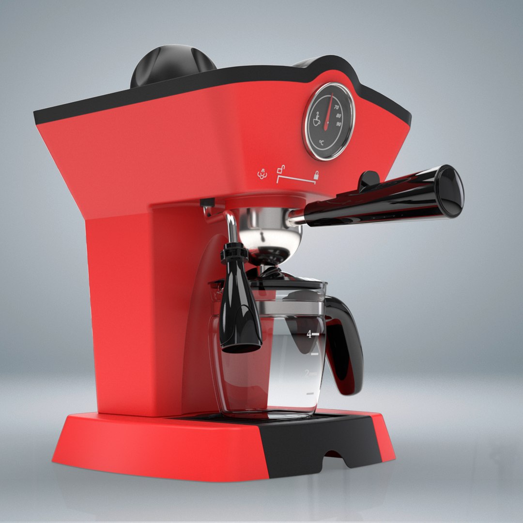 3D Coffee Machine a Expresso Cappuccino TurboSquid 1819539