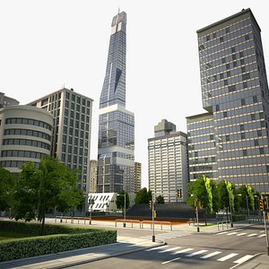 3d detroit city 2 model