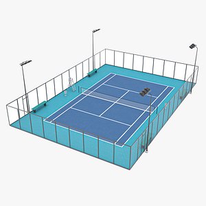 3D Tennis Court 3