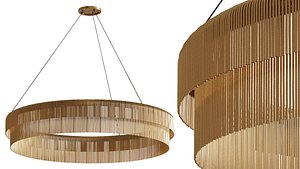 3D model Differo 40 Layered Ring Chandelier