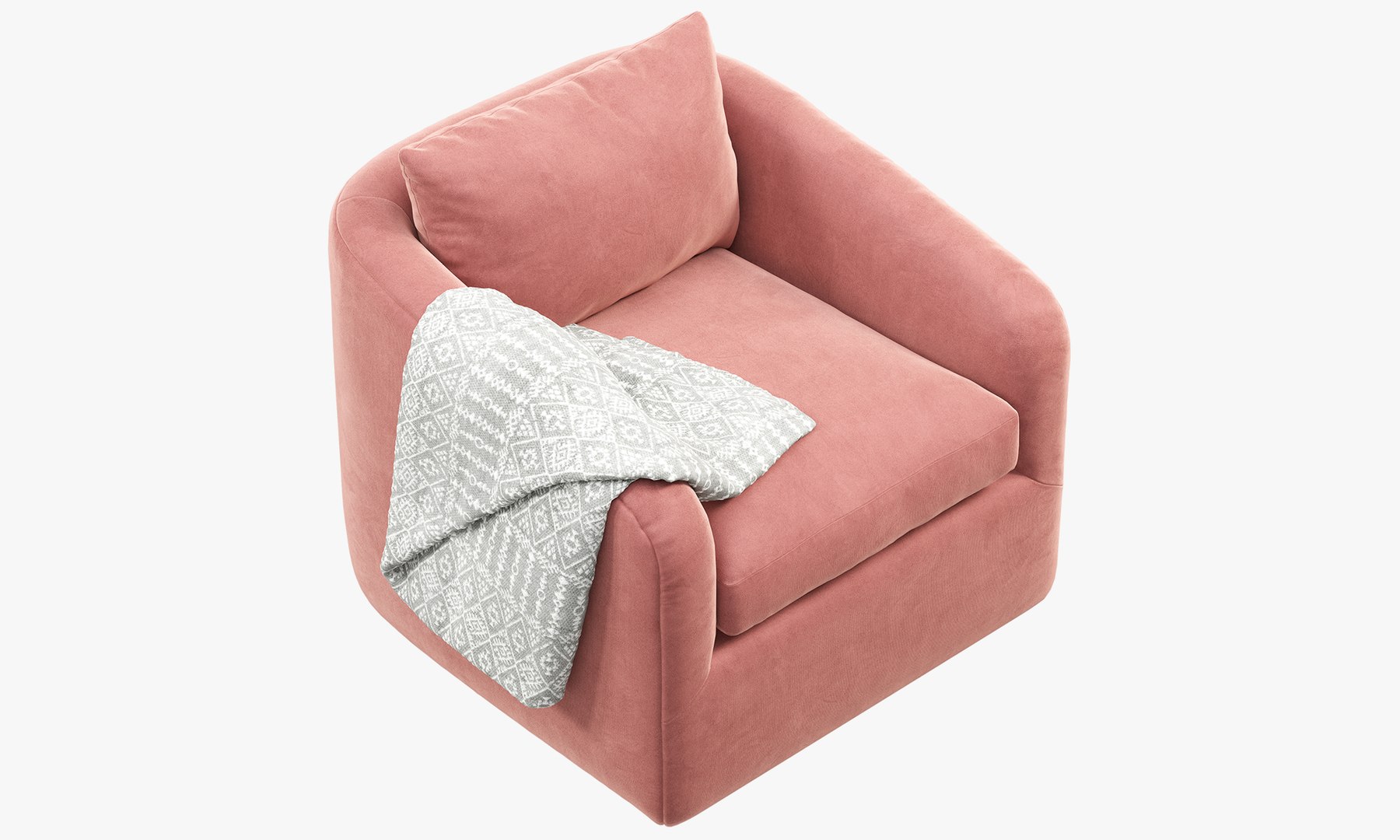 Joybird Amelia Swivel Chair 3D model TurboSquid 2056778