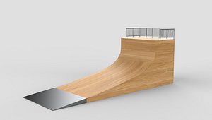 3D skate ramp 02 3D model