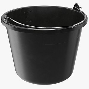3D construction bucket 10l model