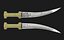 3D persian daggers set model
