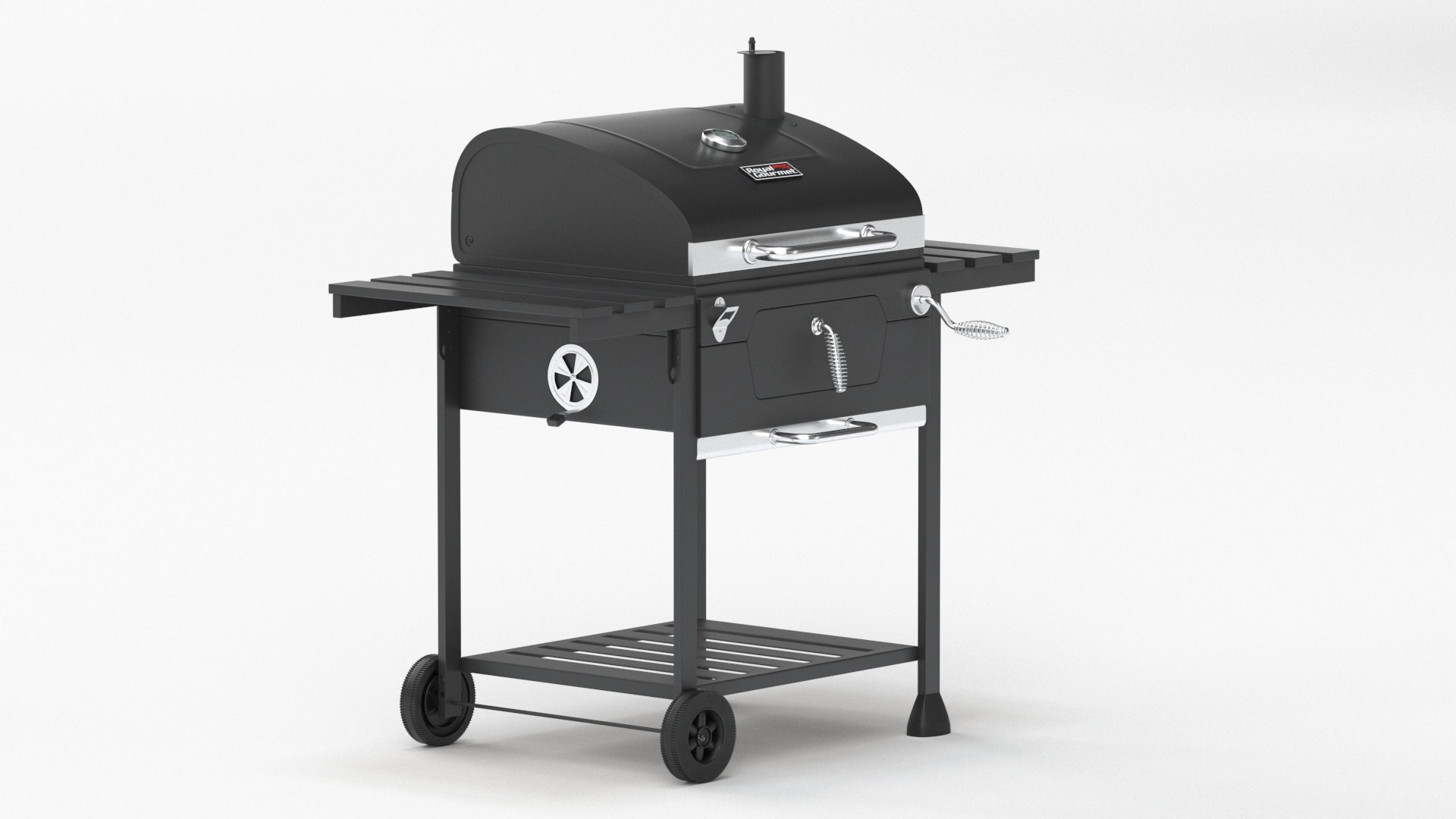 3D Royal Gourmet CD1824E 24-inch Charcoal BBQ Grill Model