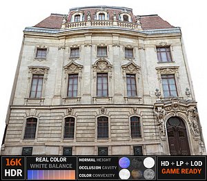 3D facade street model