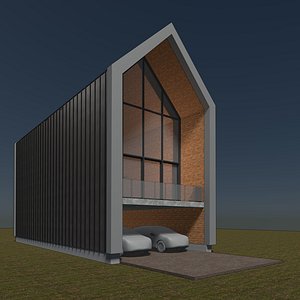 Nordic house in concept 3D model