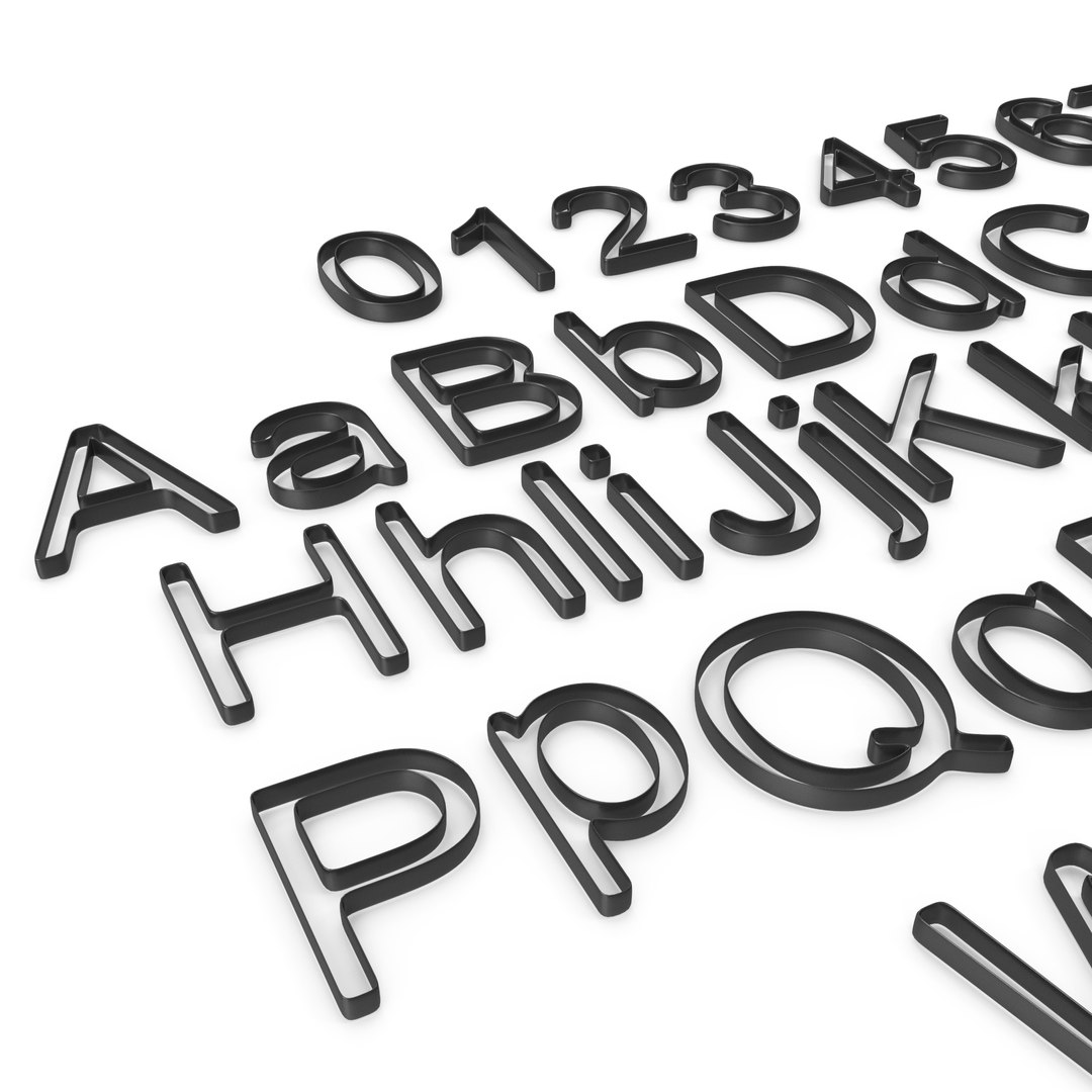 3D Alphabet Plastic 3 - TurboSquid 2138965